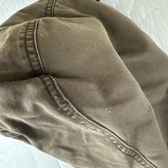 Old Navy Y2K Fur Lined Bomber Jacket Women's L Mallcore Distressed VTG - Picture 12 of 16